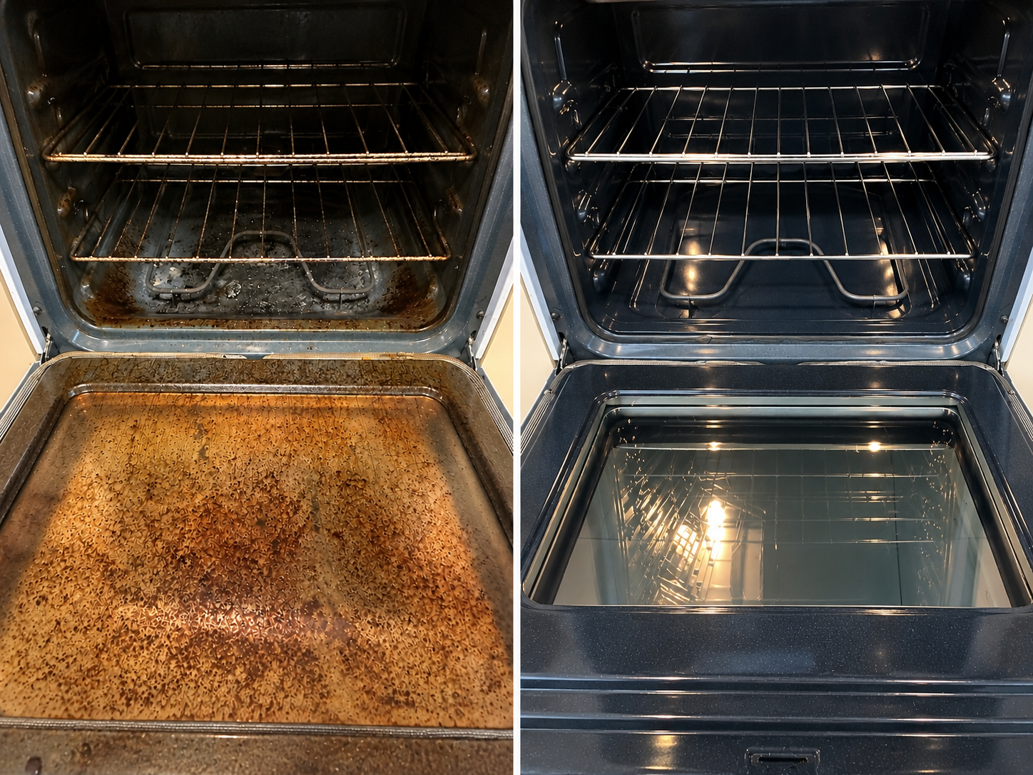 Bright, clean kitchen surfaces